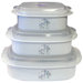 Coordinates Microwave Cookware and Storage Set with Shadow Iris Design