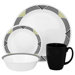 Livingware Global Stripes 16 Piece Dinnerware Set