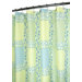 Tulip Patchwork Shower Curtain in Azure