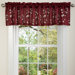 Cocoa Flower Valance in Red / Brown