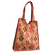 Natural Damask Rose Jute Carry Tote Bag