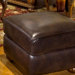 Heritage Blended Leather Cocktail Ottoman