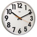 Lucite Wall Clock Big No in White