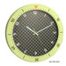 Speedmaster Wall Clock in Chartreuse and Black