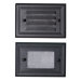 Flush Mount Deck Light Two Face Plate in Black