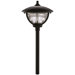 Palm Island Post Mount Landscape Garden Light in Black