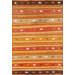 Kilim Multi-Colored Striped Rug