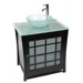 Panache Vanity Set with Frost Vessel and Top in Venge Off-Black