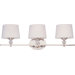 Crystal Ball Vanity Light in Polished Nickel