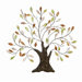 Cosmopolitian Metal Tree/Shell Leaves Wall D&eacute;cor