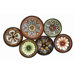 Toscana Six Assorted Plates / Metal Wall D&eacute;cor