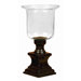 Rustic Metal Glass Hurricane