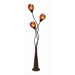 Toscana Metal Abaca Decorative Floor Lamp