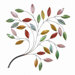 Rustic Nature In Metal Leaf Wall D&eacute;cor