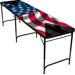 American Flag Beer Pong Table in Black Aluminum