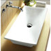 31.5" X 5.43" Rectangular Single Hole Bathroom Vessel Sink
