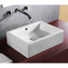 14.17" X 6.1" Rectangular Self Rimming Bathroom Sink