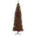 5.5' Artificial Pencil Christmas Tree with Clear Lights in Mocha