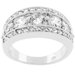 Silver-Tone "Illumination" Cubic Zirconia Ring