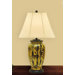 27" Yellow Bamboo Porcelain Table Lamp