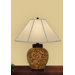 21" Poinsettia Porcelain Accent Lamp