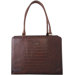 Croc Laptop Case in Cognac