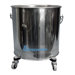 Stainless Steel 8 Gallon Round Mop Bucket with 2" Casters