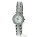 Crystal Accented Round Silver-Tone Acrylic Link Watch