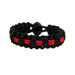 Black and Red Paracord Bracelet