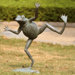 Dancing Frog Spitter Statue