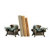 Frogs Reading on Sofa Bookends