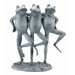 Dancing Frog Trio Statue