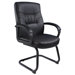 Leather Guest Chair with Cantilever Sled Base