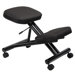 Low-Back Height Adjustable Kneeling Drafting Chair with Casters