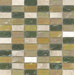 Elida Glass 12" x 12" Mosaic in Kaki Brick