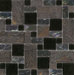 Elida Glass 12" x 12" Mosaic in Onyx Slate