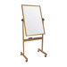 40" Deluxe Reversible Markerboard- Oak Wood Frame