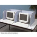Tackable Fabric Covered Tackable Material Double Study Carrel
