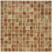 Fused Glass 12" x 12" Glass Mosaic in Tan and Gold