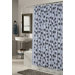 Vienna 100% Polyester Fabric Shower Curtain with Flocking