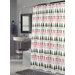 Christmas Time Fabric Holiday Shower Curtain