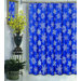 Snow Flakes Fabric Holiday Shower Curtain