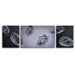 Hand Painted "Floating in Space" 3-Piece Canvas Art Set