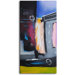 Hand Painted Modern Oil Painting "Cyclist At City Speed" Canvas Wall Art