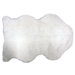 Flokati Shaped White Rug