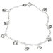 Sterling Essentials Sterling Silver Dangling Heart Anklet
