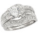 Sterling Essentials Sterling Silver Cubic Zirconia Engagement-style Ring