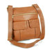 Slim Shoulder Bag with Top Zipper