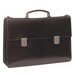 Double Compartment Briefcase with Two Clasps