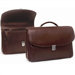 Leather Briefcase with Large Front Pocket